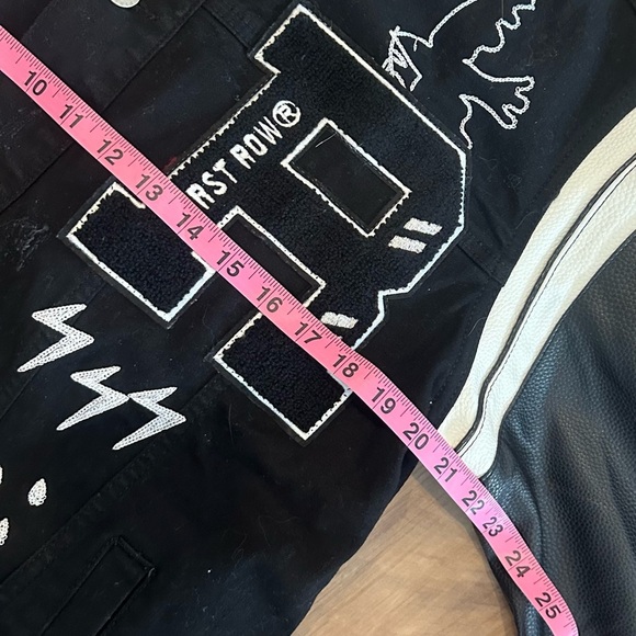 Men’s First Row Varsity Denim Stretch Jacket Buckle Sold Out NWOT Size Large - Picture 5 of 7